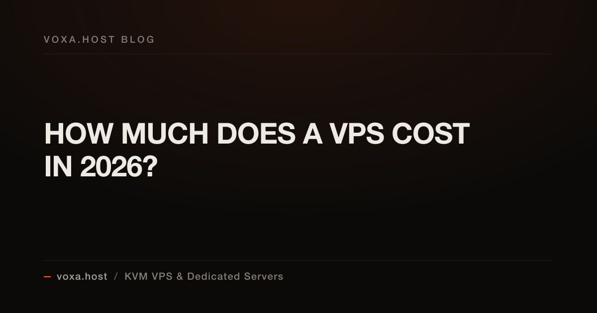 How Much Does a VPS Cost in 2026?